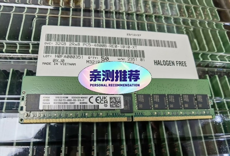 Ddr5 4800Mhz - Uyumlu Samsung 32GB DDR5 2Rx8 Sunucu