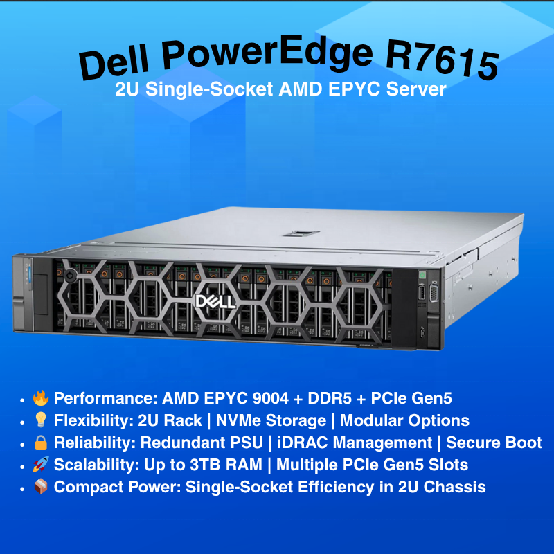 Orijinal PowerEdge R7615 2U Ra - Ddr5 32Gb incelemesi ve fiyatı