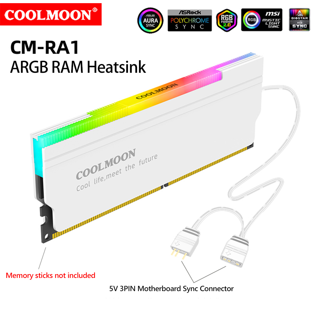 COOLMOON 5V-3PIN ARGB RAM Soğu - Ddr5 Memory incelemesi ve fiyatı