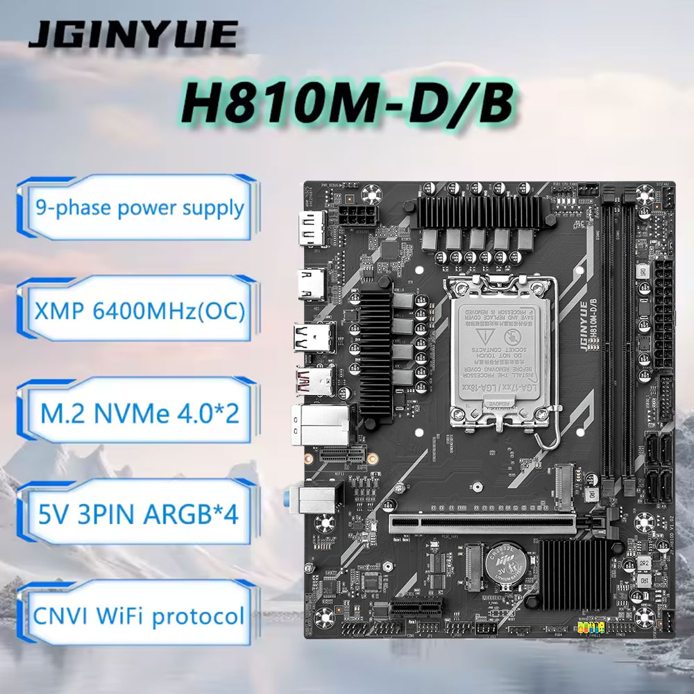 JGINYUE H810 Anakart Intel LGA - Ddr5 64Gb incelemesi ve fiyatı