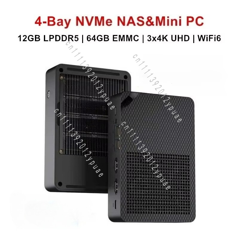 4-Bay NAS Mini PC WiFi6, 12GB  - Ddr5 64Gb incelemesi ve fiyatı