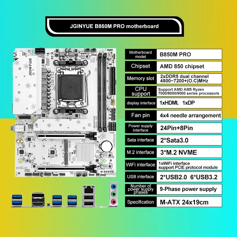 JGINYUE B850M Pro Anakart Seti - Ddr5 6000Mhz incelemesi ve fiyatı