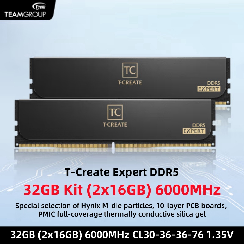 TEAMGROUP T-Create Expert CL30 - Ddr5 6000Mhz incelemesi ve fiyatı