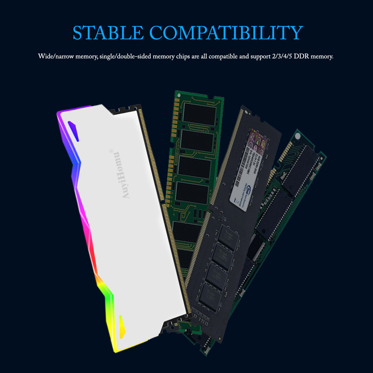AuyiHomu RGB Soğutucu, 5V 3Pin - Ddr5 Rgb Ram incelemesi ve fiyatı